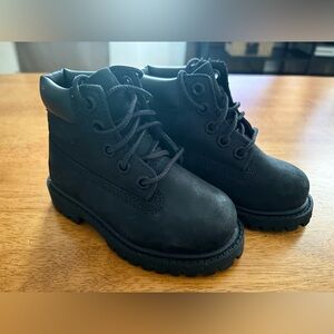 Toddlers black boots
